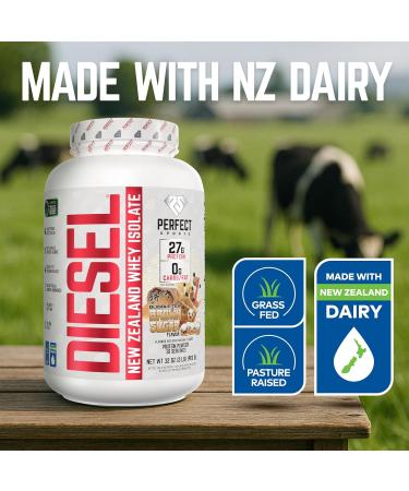 Perfect Sports Diesel 100% New Zealand Whey Isolate (2lbs) Th bulles au sucre brun - Prot ines - Isolat de prot ines de lactos rum Th bulles au sucre brun 2lbs - Buy Online on GoSupps.com