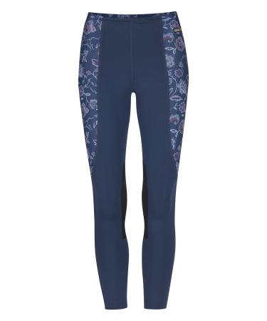 Kerrits Kids Knee Patch Performance Tight Small Admiral/Admiral Winter Bloom