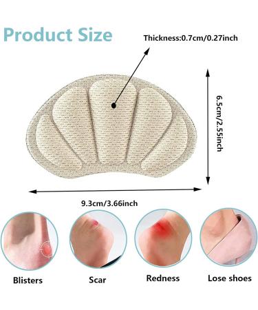 Self-Adhesive Heel Grips & Cushion Inserts - 3 Pairs | Anti-Slip Pads for Loose Shoes | Men & Women Sneakers, High Heels, Leather Shoes - Buy Online on GoSupps.com