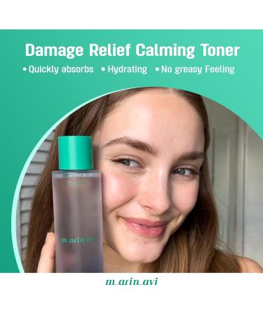 MARINAVI Damage Relief Toner 150ml - Korean Moisturizing & Hydrating Toner with Seaweed & Kelp Extract for Glowing Anti-Aging Skin - Perfect for Sensitive Skin - Buy Online on GoSupps.com