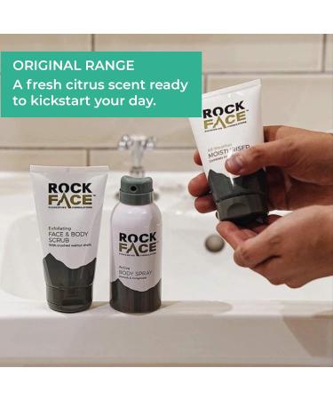 Rock Face Antiperspirant for Men 150ml | Fresh Citrus Scent | Fast Absorbing | Non-Staining | 48 Hour Protection Classic 150 ml (Pack of 1) - Buy Online on GoSupps.com