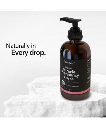 Miracle Pregnancy Body Oil - USDA Organic | Nourishing 240ml/8.12 fl.oz for Expecting Moms - Buy Online on GoSupps.com