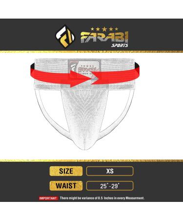 Buy Farabi Sports Junior Groin Guard for Ages 5-12 | MMA & Muay Thai Kids Jockstrap | White XS - International Shipping Available - Buy Online on GoSupps.com
