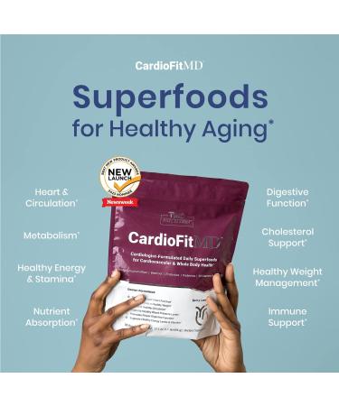 1MD Nutrition CardioFitMD - Vegan Beets Superfood Keto-Friendly Heart Health Powder - High Fiber Nutritional Supplement Drink - 30 Servings - Buy Online on GoSupps.com