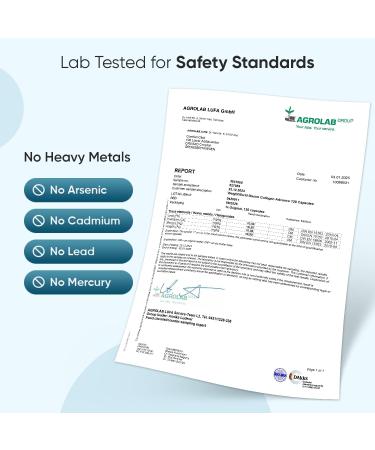 Marine Collagen Advanced Capsules 1455mg - 120 Capsules - Type 1 & 3 Collagen Supplements for Women & Men - Hydrolysed Fish Peptides Complex with Hyaluronic Acid Vitamin C Zinc & CoQ10 - Buy Online on GoSupps.com