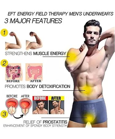 HAIION Men's Underwear 3/6pcs Eft Energy Field Therapy Magneticfit Slim Pants - Long Lasting, Large Size - Buy Online on GoSupps.com