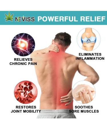 Neviss Organic Hemp Cream 2200 MG - Natural Pain Relief for Muscles, Hips, Joints, Neck, Back, Elbows, Hands, and Knees - Made in USA (2 Fl Oz) - Buy Online on GoSupps.com
