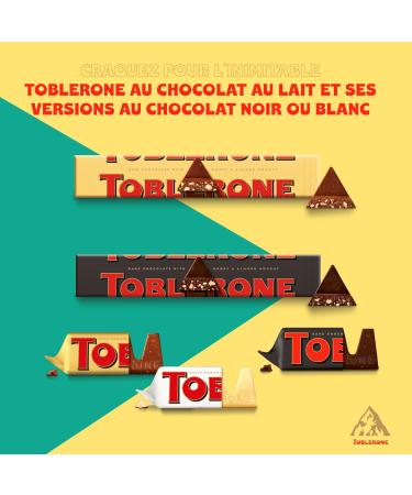 Toblerone - Milk Chocolate Honey Nougat and Almond Bar - Family Size - Pack of 20 bars (100g) - Buy Online on GoSupps.com
