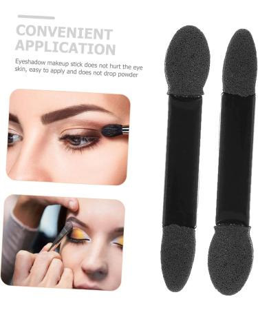 Mikinona Sponge Eyeshadow Brush 50pcs Makeup Sponges Bulk Makeup Eyeshadow Brush Cleaning Brush Lipstick Miss Make up Size 2 Black - Buy Online on GoSupps.com