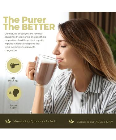 Novii Shtoibrine Decongestant Powder | 100% Natural Herbal Remedy for Sinus Relief | Kosher Certified | 6oz | Effective Congestion & Mucus Relief - Buy Online on GoSupps.com