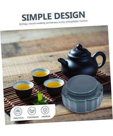 ORFOFE Small Jar Cream Container Blusher Pots Lip Sample Jars Mini Lip Cream Jar Cosmetic Cream Jar Ceramic Cream Jars Makeup Cream Jar Sample Storage Containers Ceramics Travel Biscuit Dark Green 4.7X4.7cm - Buy Online on GoSupps.com