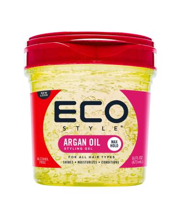 Eco Style Gel Olive Oil Styling Gel - Adds Shine and Tames Split Ends -  Delivers Moisture to the Scalp - Nourishes And Repairs - Provides  Weightless
