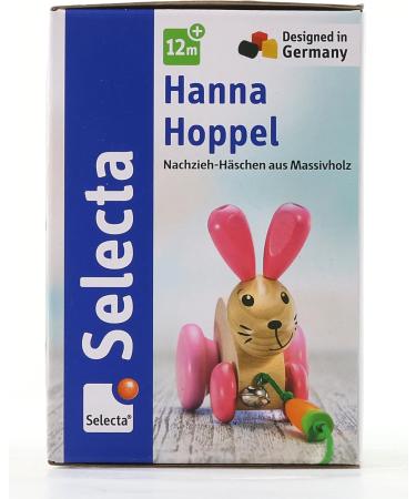 Buy Selecta 62023 Hanna Hoppel Pull-Along Rabbit Toy | Wooden Push & Pull Toy 13 cm - International Shipping Available - Buy Online on GoSupps.com