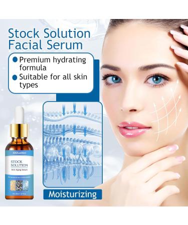 Stock Solution Facial Serum - Moisturizing Collagen Serum for All Skin Types | Hydrating & Nourishing Skin Care - Buy Online on GoSupps.com