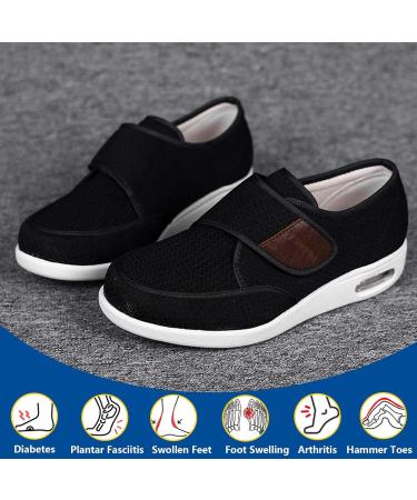 Men's Wide Diabetic Shoes with Removable Memory Foam Insoles - Light Blue, Size 11.5/12.5 - Buy Online on GoSupps.com