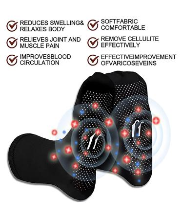 Buy Tourmaline Ionic Body Shaping Stretch Socks - 5/10 Pairs Foot Massage Therapy - Enhance Wellness & Comfort - Buy Online on GoSupps.com