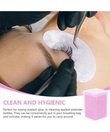FOMIYES 600Pcs Lint Glue Wipes for Eyelash Extension & Nail Polish | Pink Cleaning Supplies - Buy Online on GoSupps.com