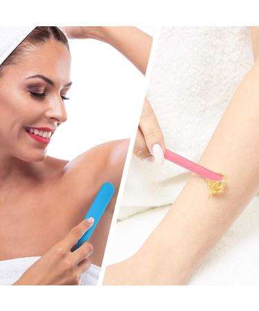 5 Pieces Non Stick Wax Spatulas Large Hard Wax Sticks Silicone Spatula Hair Removal Waxing Applicator Reusable Scraper for Home Salon Body Use 5 Colors - Buy Online on GoSupps.com