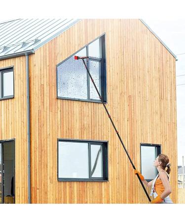 Pole Water Fed Telescopic Rod Window Cleaning for Photovoltaic Panel Cleaning Trucks Windows Window Glass Wall 55cm Brush Head 10M/33FT - Buy Online on GoSupps.com