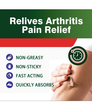 Derggzey Naturals Arthritis Pain Relief Cream 8 oz - Maximum Strength Deep Penetrating for Joint Muscle Knee Back Feet Hand Ankle - Effective Soothing - Buy Online on GoSupps.com