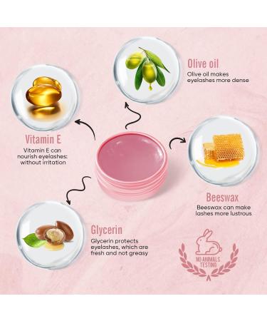 PERMANIA Lash Lift Balm Glue 0.35oz/12g - Strong Viscosity and Water Solubility - Rose Color - Lash Perm Kit Adhesive - Buy Online on GoSupps.com