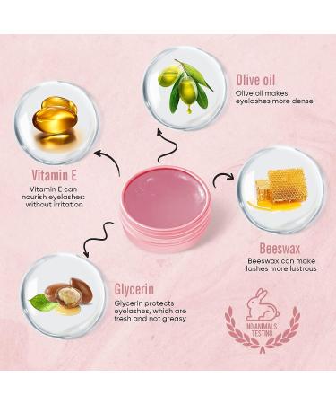 PERMANIA Lash Lift Balm Glue - 0.35oz/10g Strong Viscosity Adhesive for Lash Perm Kit (Rose) - Buy Online on GoSupps.com