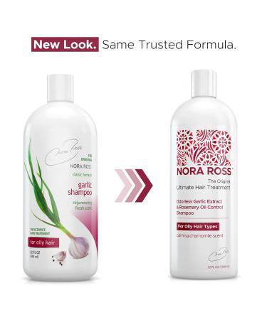 Nora Ross Classic Garlic Shampoo for Hair Loss & Growth | Anti-Dandruff | Oily Hair Solution | 32 Oz - Buy Online on GoSupps.com