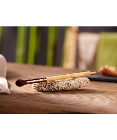 Jean Louis David Go Green Collection Eye Shadow Brush Makeup Brush Vegan Bristles 100% Synthetic Bamboo Handle FSC Certified - Buy Online on GoSupps.com