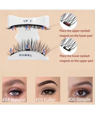 Buy Magnetic Lashes - No Glue Reusable Natural Look Eyelashes with Applicator (#05 Fuller) - Shop Internationally - Buy Online on GoSupps.com
