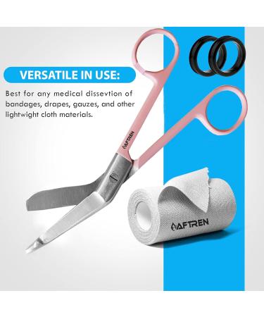 Truma Scissors - Professional 7.5 Medical & Bandage Scissors | Pink Stainless Steel Nurse Scissors for Precision Care - Buy Online on GoSupps.com