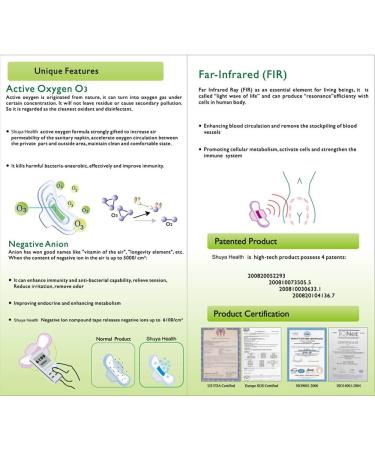 SHUYA Overnight Pads with Negative ion for Heavy Flow High Absorbency Scented 48Count(Pack of 6) - Buy Online on GoSupps.com