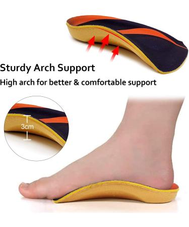 RooRuns 3/4 Arch Support Insoles - Orthotic Inserts for Plantar Fasciitis Flat Feet & Heel Pain Relief | Men s 7-10.5 Women s 8-11.5 - International Shipping Available - Buy Online on GoSupps.com