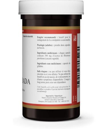 Nature's Sunshine Cascara Sagrada 100 capsules - Buy Online on GoSupps.com