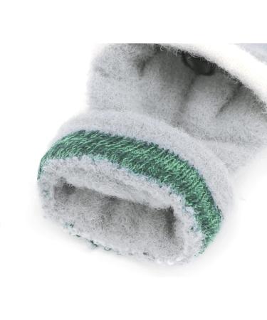Toddler Kids Puppy Flip Top Short Knitted Half Finger Gloves for 3-8 Yrs Elk/Grey - Buy Online on GoSupps.com