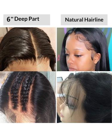 Curly Real Hair Wig - 16-Inch 13x6 Lace Front Brazilian Water Wave Wig for Black Women | 150% Density Pre-Plucked Baby Hair - Buy Online on GoSupps.com