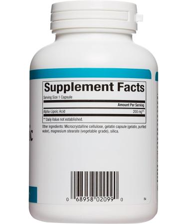Buy Natural Factors Alpha-Lipoic Acid 200 mg - 120 Capsules | Premium Antioxidant Support - Buy Online on GoSupps.com