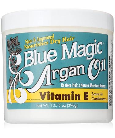 Blue Magic Argan Oil & Vitamin-e Leave-in Conditioner 13.75 Oz  Blue (BLMARG) 13.75 Ounce (Pack of 1)