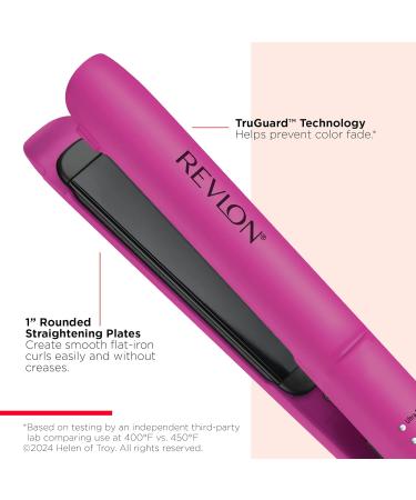 Revlon Easy Heat 1 Precision Flat Iron - Ceramic Tourmaline Hair Straightener | 5 Temp Settings for Healthy Smooth Hair - International Shipping Available - Buy Online on GoSupps.com