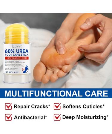 QLIGES Urea cream 60 urea cream 60 foot care stick deeply moisturizing and fast absorbing gentle exfoliation for dry cracked heel and thickened skin - Buy Online on GoSupps.com
