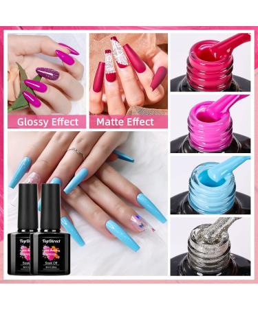 Buy Gelnail Starter Set - 48W Lamp 8 Colors Poly Gel UV Nail Polish Tips & Accessories for DIY Red Gel Nails - Buy Online on GoSupps.com
