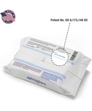 Buy Safe n Simple Adhesive Remover Wipes - Large Pack of 50 for Easy & Gentle Removal | International Shipping Available - Buy Online on GoSupps.com