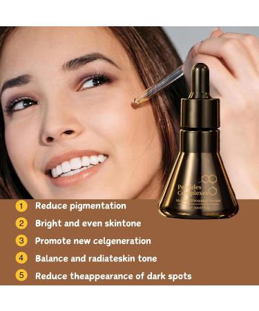 Tongyend Peptide Serum Collagen Peptide Face Serum Dark Spot Remover for Face Anti Aging and Anti Wrinkle Hydrating Serum Skin Brightening Serum Correcting Melanin Repairs Skin Serums 30ml - Buy Online on GoSupps.com