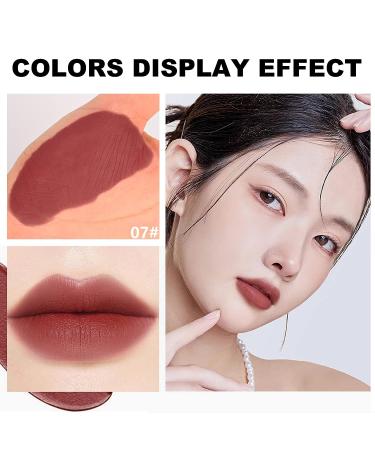 Velvet Matte 2-in-1 Lip Crayon with Brush | Waterproof Long-Lasting Lip Stain & Liner | Korean Lip Makeup Pen | Gift for Women - Shade 07 - Buy Online on GoSupps.com