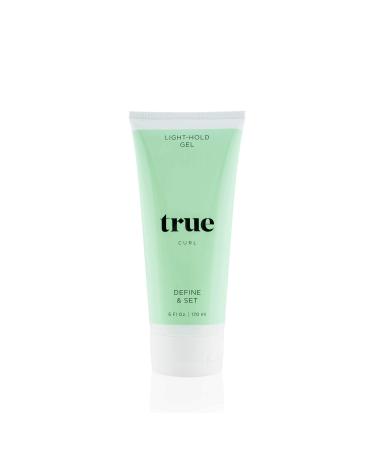True Curl Light Hold Defining Hair Gel. Vegan  Cruelty Free  Style and Control for Frizz-Free Wavy  Curly Hair. Silicone  Sulfate and Paraben-Free  6 Fl Oz.