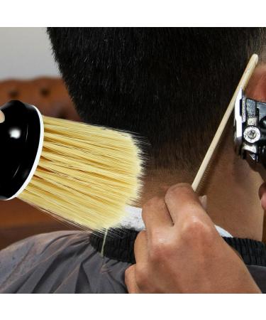 Beavorty Neck Duster Barber Neck Brush Loose Hair Brush Broken Hair Cleaning Brush with Wooden Handle Barber Shop Accessories - Buy Online on GoSupps.com