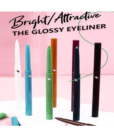 Eye Liner Pencils - 12 Colors Glitter Eye Liners Sweatproof Makeup Colors Waterproof Eye Liners Long Lasting Eye Colors for Women Girls - Buy Online on GoSupps.com