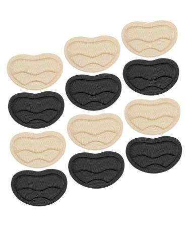 FRCOLOR 6 Pairs High Heels Half Size Pad High Heel Comfort Pads Heel Pads Shoe Heel Pad Replaceable Heel Stickers Heel Liners for Women Shoes Shoe Heel Inserts Replaceable Heel Cushions