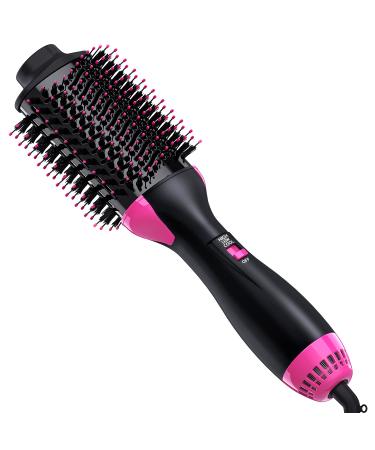 Hair Dryer Brush Blow Dryer Brush in One, 3 in 1 Hair Dryer and Styler Volumizer with Negative Ion Anti-frizz Blowout Ceramic Coating Hot Air Brush, Mothers Day Gifts for Mom, 75MM Oval Shape