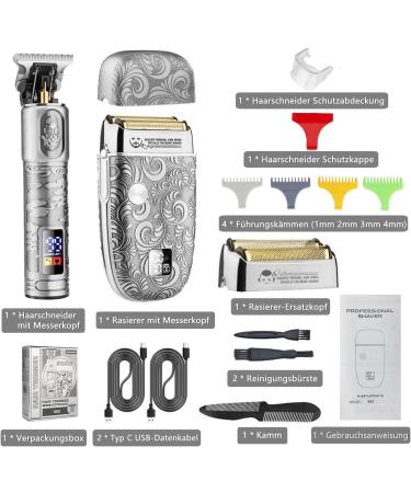 Duxsmei Professional Men's Hair Clipper Trimmer with Comb Guide Waterproof Hair Trimmer for Beard Electric Shaver and Hair - Buy Online on GoSupps.com