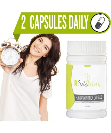 Organic Pueraria Mirifica Breast Enhancement Pills - Natural Breast Enlargement Capsules for Women | Firmness Elasticity & Improved Skin Hair & Nails - 120 Count - Buy Online on GoSupps.com
